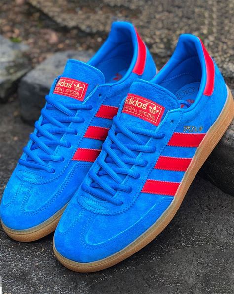 adidas handball spezial blue red|blue adidas originals handball spezial.